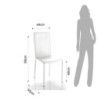Sedie Camy White L101 P69 H45 Cm