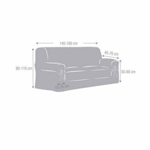 Zoom Copridivano Levante universale beige 140/180 con lacci