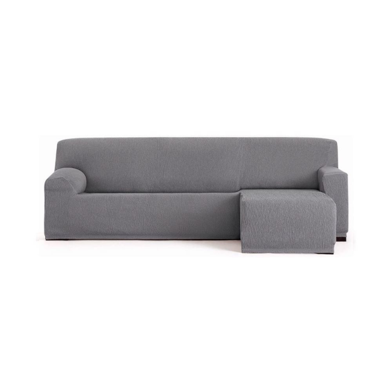 Copridivano Troya elastico penisola destra grigio bracciolo corto 250/310