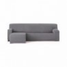 Copridivano Troya elastico penisola sinistra grigio bracciolo corto 250/310