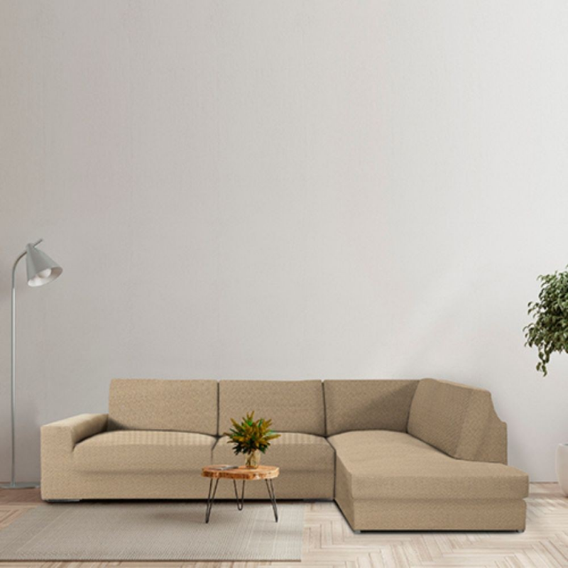 Copridivano Jaz angolare destro beige 350-500