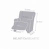 Copripoltrona Jaz recliner grigio 70-110