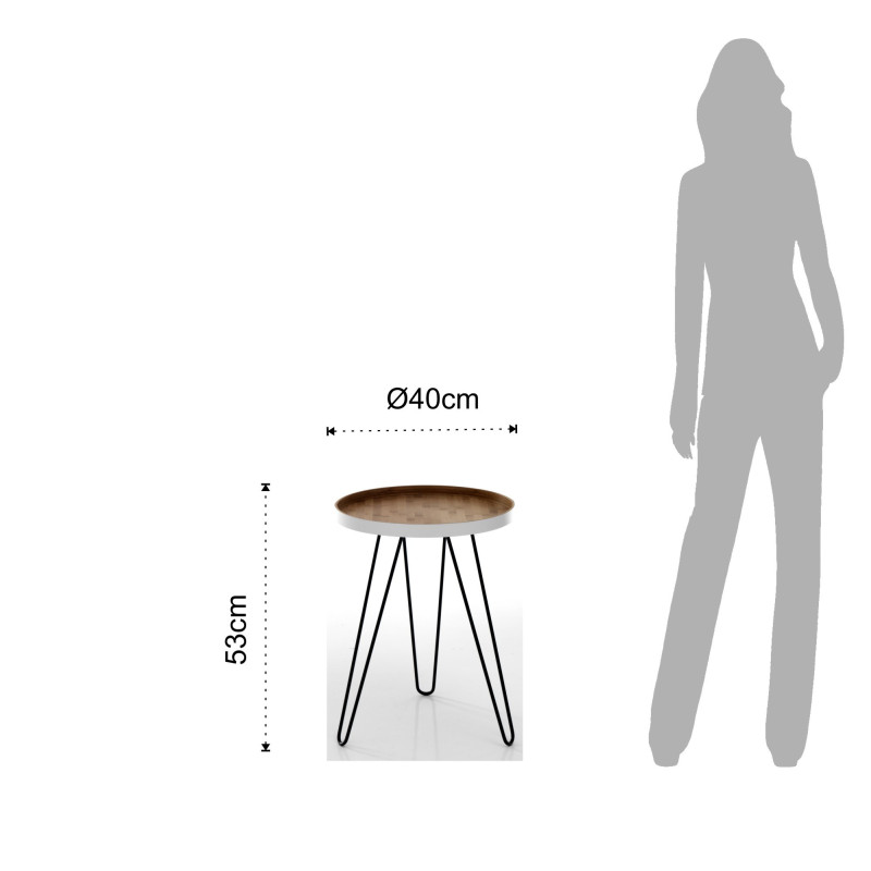 Tavolino Hijo L48 P58,5 H12 Cm