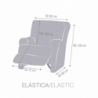 Copripoltrona relax Troya elastico grigio 60-90
