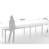 Tavolo Allungabile Long - White L128 H16 P90 Cm