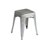 Set 4 Sgabelli Moia lamiera galvanizzata grigio esterno resistente