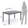 Tavolo Allungabile New Daily 140 - Grey L147 H11 P88 Cm
