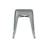 Set 4 Sgabelli Moia lamiera galvanizzata grigio esterno resistente