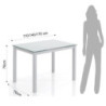Tavolo Allungabile Fast White L118 H11 P78 Cm