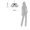 Lampadario "Cage" L52 P52 H30 Cm