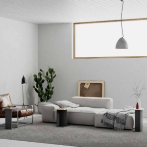 Zoom Tris tavolino da salotto Mund antracite rovere e bianco