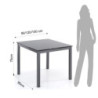 Tavolo Allungabile New Daily 90 Grey L98 H11 P98 Cm