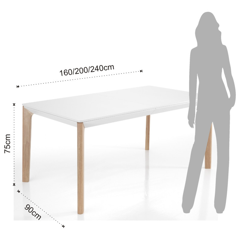 Tavolo Allungabile Varm L168 H11 P96 Cm