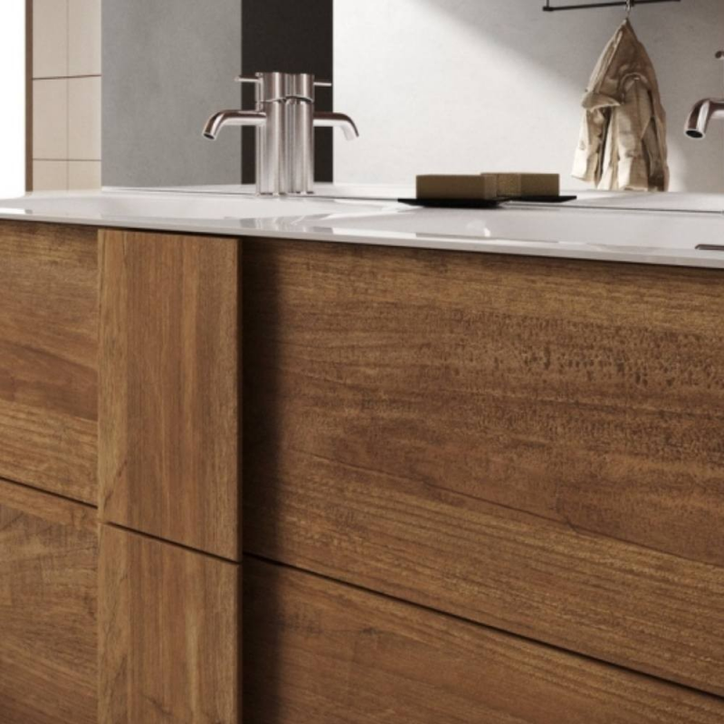 Mobile bagno Salemi120 doppia vasca rovere mercure