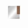 Specchio bagno con pensile Salemi 80x110h e lampada LED rovere mercure
