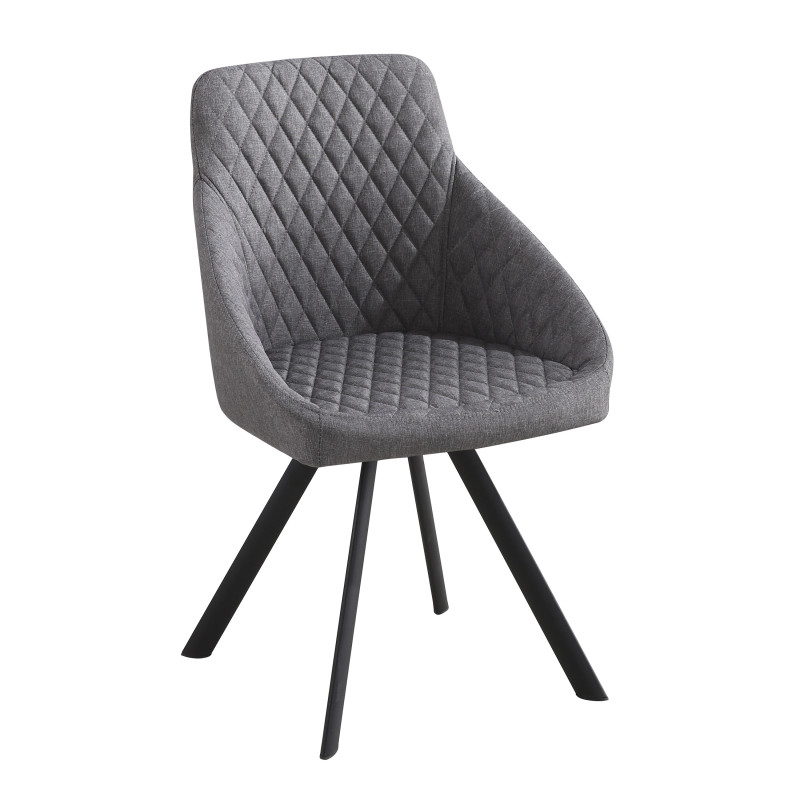 Sedia Imbottita Tips Grey 84 X 59 X 58 Cm