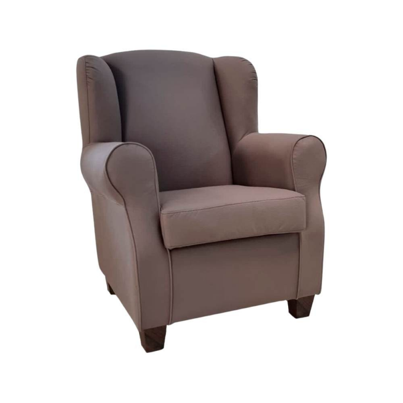 Poltrona Ebro eco nabuk tortora moxart 8