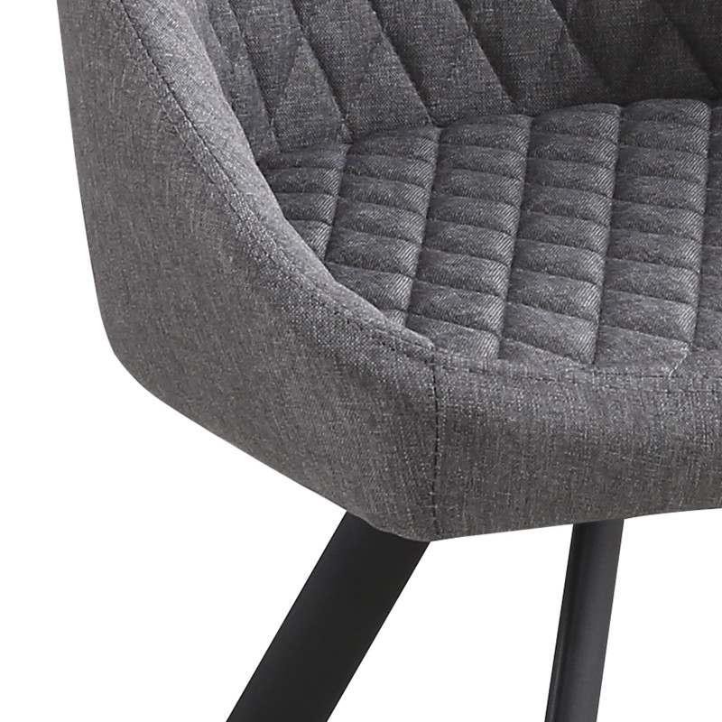 Sedia Imbottita Tips Grey 84 X 59 X 58 Cm