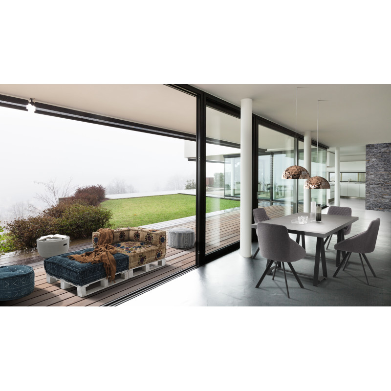 Sedia Imbottita Tips Grey 84 X 59 X 58 Cm
