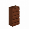 Cassettiera noce antico 5 cassetti 47x40x127H