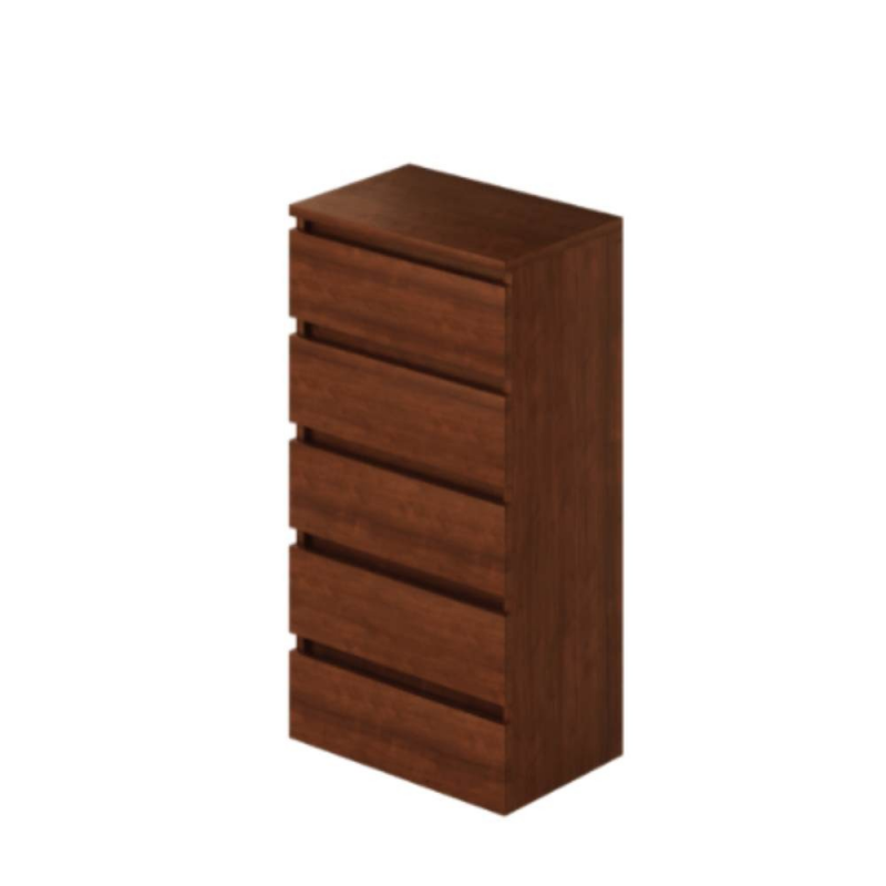 Cassettiera noce antico 5 cassetti 47x40x127H