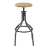Sgabello Regolabile A Vite Pajo Grey L38 P38 H70 Cm