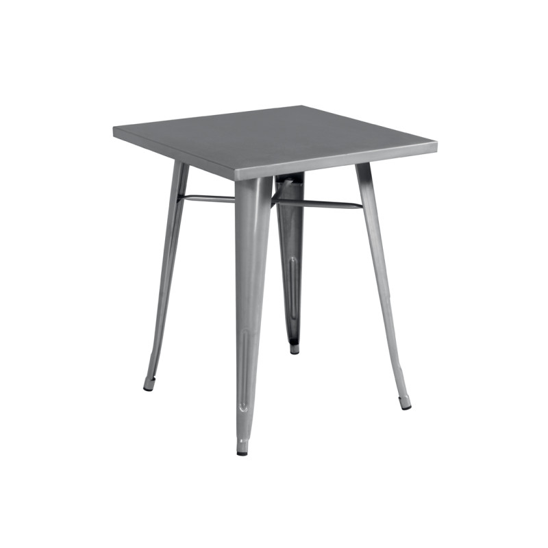 Set 2 Tavoli Moia lamiera galvanizzata grigio esterno resistente