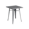 Set 2 Tavoli Moia lamiera galvanizzata grigio esterno resistente