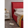 Letto matrimoniale Neso contenitore tessuto rosso