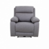 Poltrona Siviglia recliner elettrico Nabuk light grey