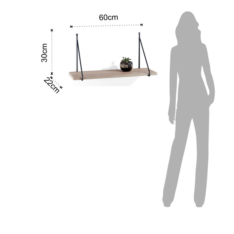 Mensola Da Parete Fast L24 P65 H4 Cm