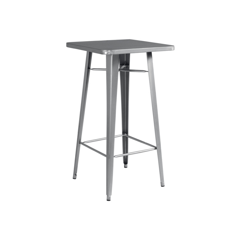 Tavolo alto Moia lamiera galvanizzata grigio moderno esterno
