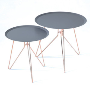 Set 2 Tavolini Jolly 53X51X4 Cm