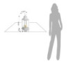 Lampada Decorativa Lantern 30,5 L.14 X P.14 X H.31 Cm
