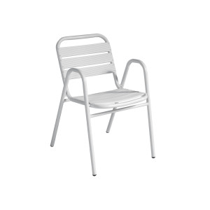 Set 2 Sedie Calipso Moia alluminio bianche esterno resistente