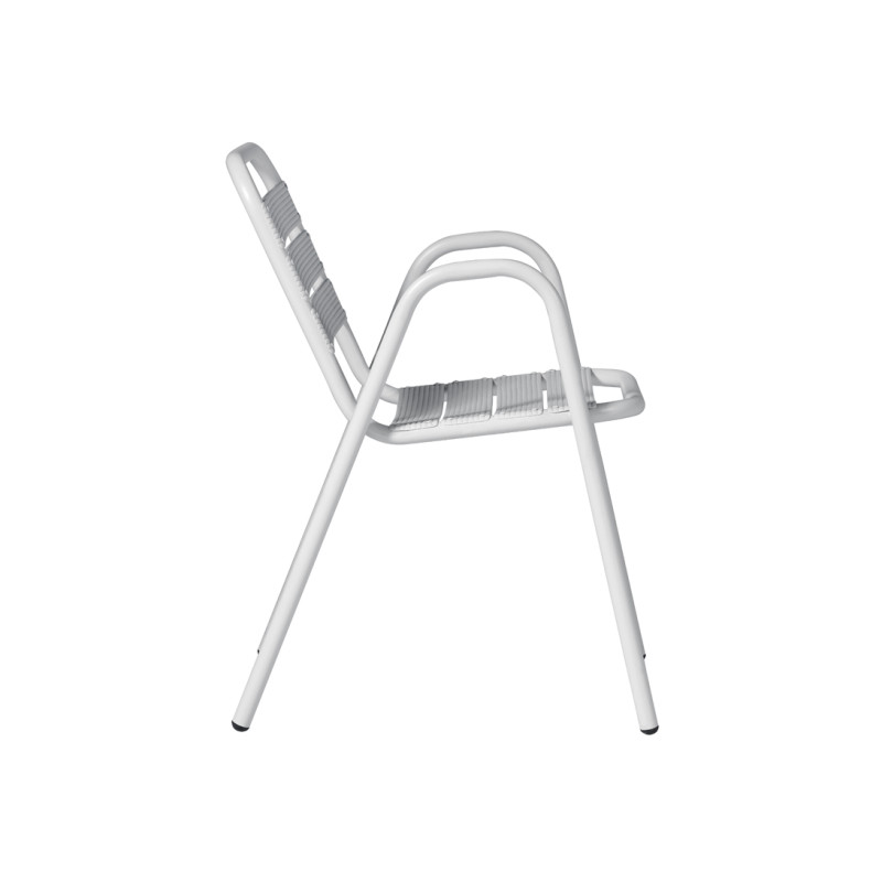 Set 2 Sedie Calipso Moia alluminio bianche esterno resistente