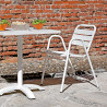 Set 2 Sedie Calipso Moia alluminio bianche esterno resistente