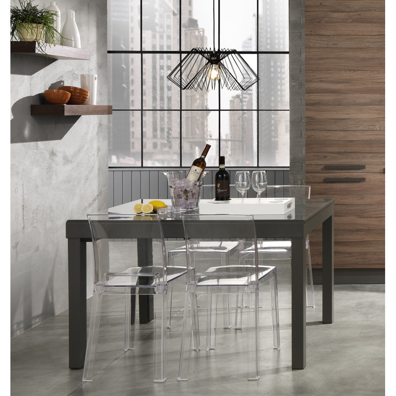 Tavolo Allungabile Long - Grey L128 H16 P90 Cm