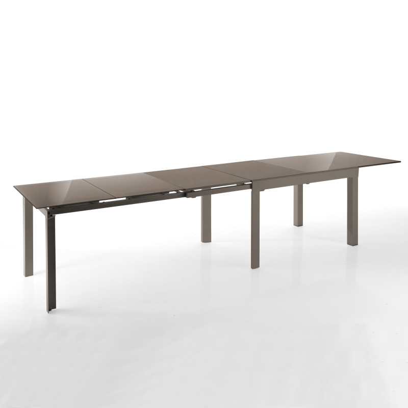 Tavolo Allungabile Long - Tortora L128 H16 P90 Cm