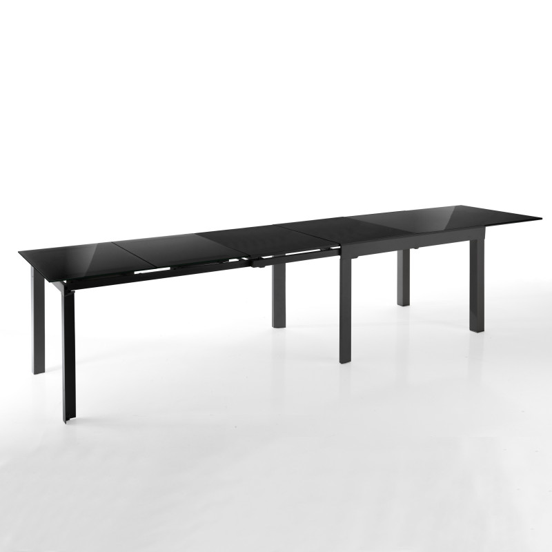 Tavolo Allungabile Long - Black L128 H16 P90 Cm