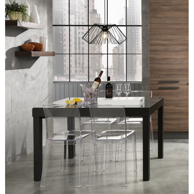 Tavolo Allungabile Long - Black L128 H16 P90 Cm