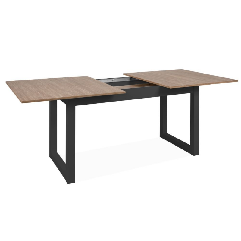 Tavolo allungabile Austin 80A piano colore legno e gambe antracite
