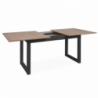 Tavolo allungabile Austin 80A piano colore legno e gambe antracite