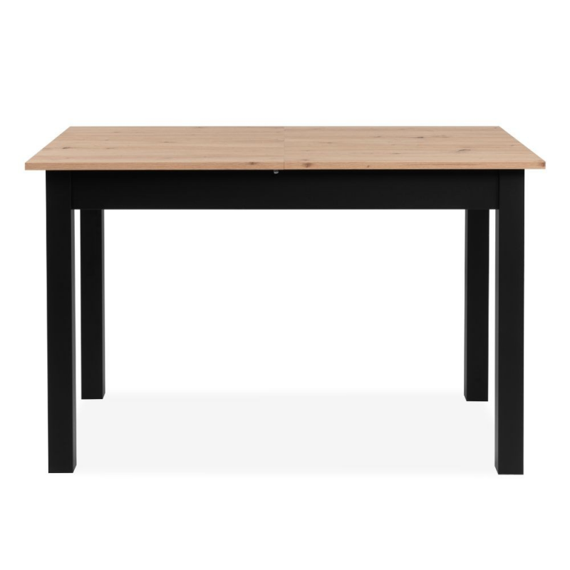 Tavolo allungabile Coburg 120 colore rovere con gambe nere