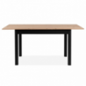 Tavolo allungabile Coburg 120 colore rovere con gambe nere