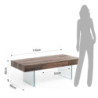 Tavolino Waver 119 X 68 H.19 Cm