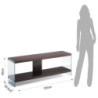 Porta Tv Nancy Dark Wood 133X34.5X8 Cm