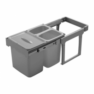 Zoom Pattumiera Ekko Easy 40 colore grigio capacità 2x8 LT + 1x16 LT