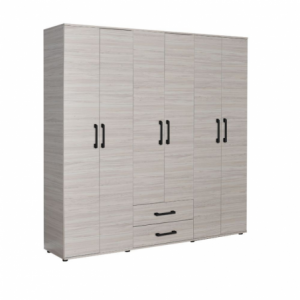 Zoom Armadio GRD4262023 rovere 6 ante e 2 cassetti