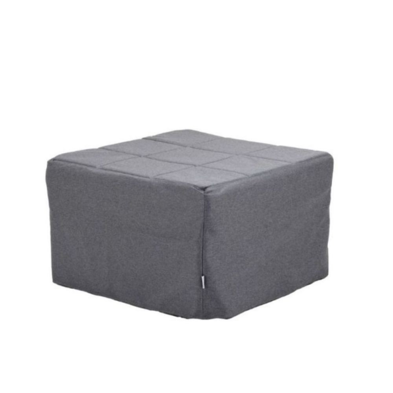 Pouf letto singolo pieghevole Vega tessuto colore grigio